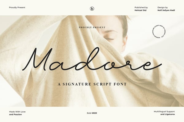 Madore Elegant Signature Script Font