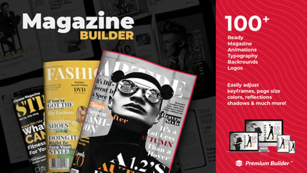 Magazine Promo Builder for After Effects – 100+ Animated Editorial Mockup Scenes
