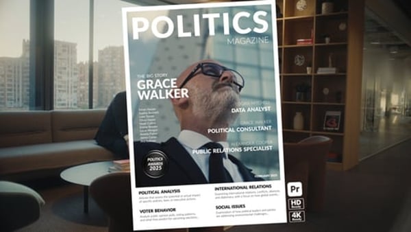 Magazine Transitions for Premiere Pro - Fashion Editorial Print Style Transition Effects Pack