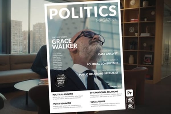 Magazine Transitions for Premiere Pro - Fashion Editorial Print Style Transition Effects Pack