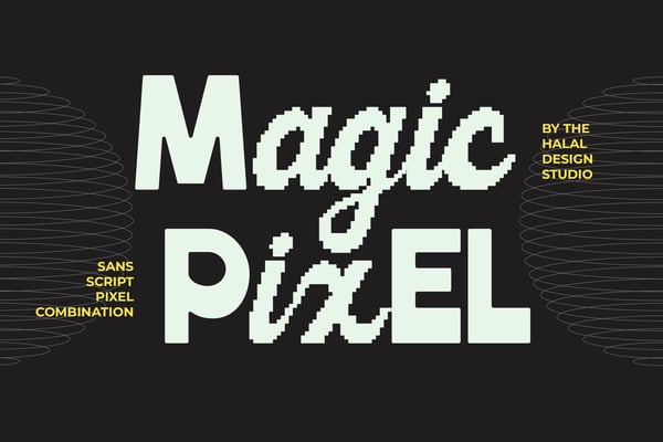 Magic Pixel Duo - Bold Display Typeface