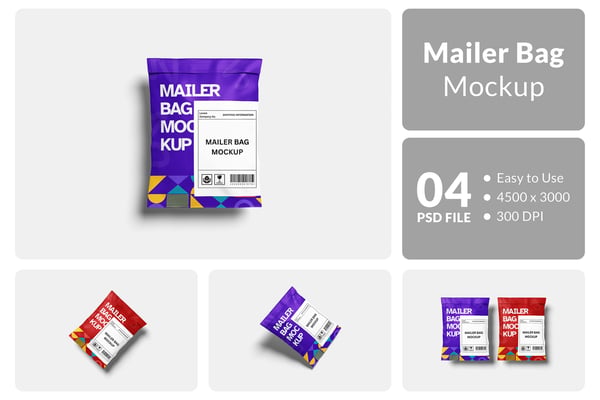 Mailer Bag Mockup