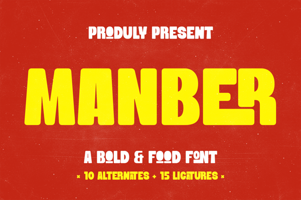 Manber - Food Font