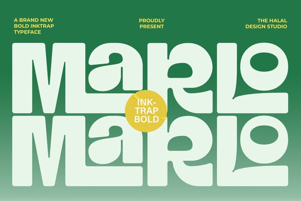 Marlo - Bold Inktrap Typeface