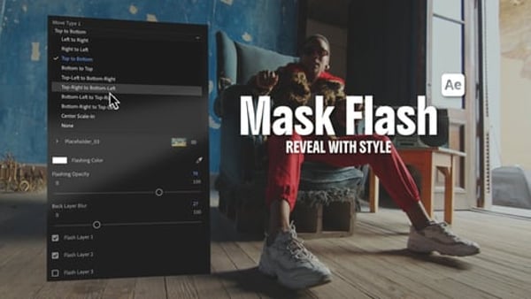 Mask Reveal Transitions for After Effects & Premiere Pro | MaskFlash Transitions