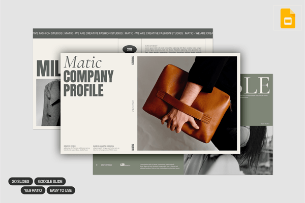 Matic Company Profile - Google Slides