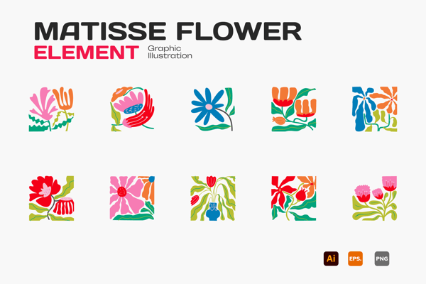 Matisse Flower Element