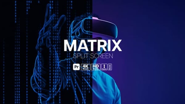 Matrix Split Screen for Premiere Pro – Dynamic Grid Layouts and Modern Multi Screen Design
