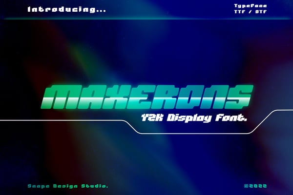 Maxerons - Y2K Font