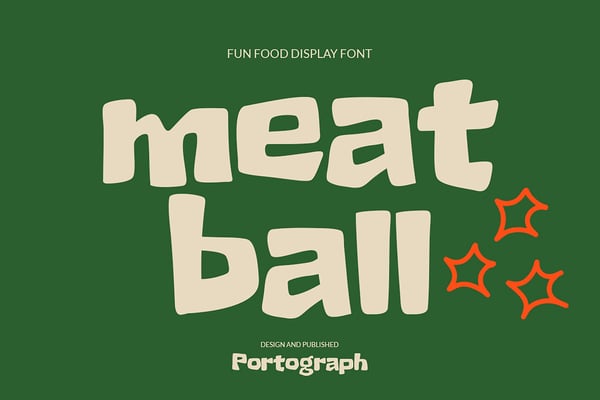 Meat Ball – Food Font