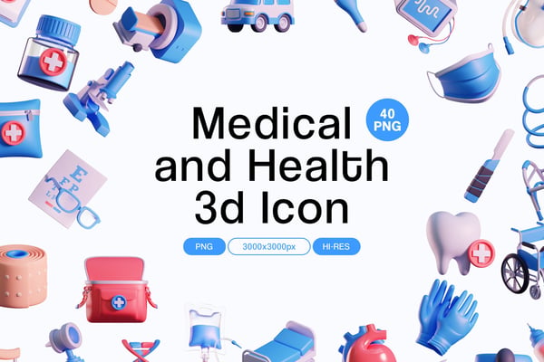 Medical and Health 3d Icon