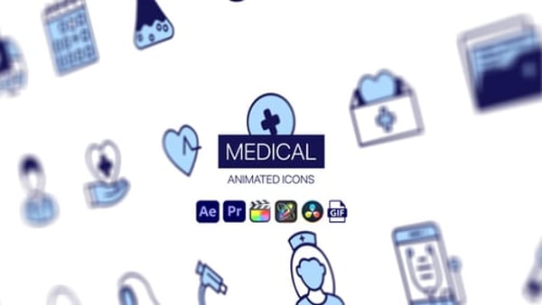 Medical Animated Icons - Healthcare Motion Icons Animation Pack
