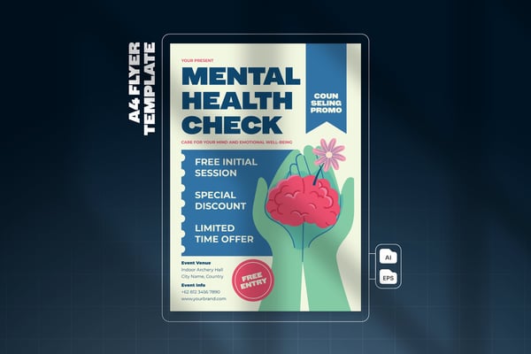 Mental Health Check - Flyer Template