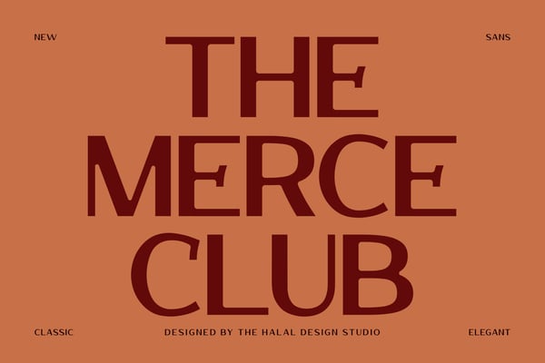Merce Club - Elegant Sans Font