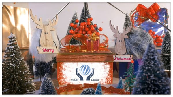 Merry Christmas Shopping Gifts Logo