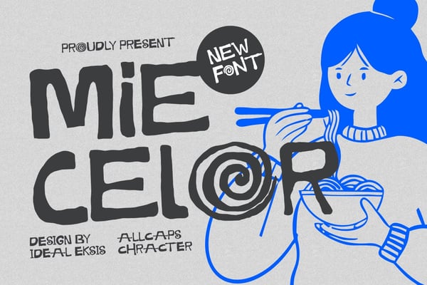 Mie Celor - Food Font
