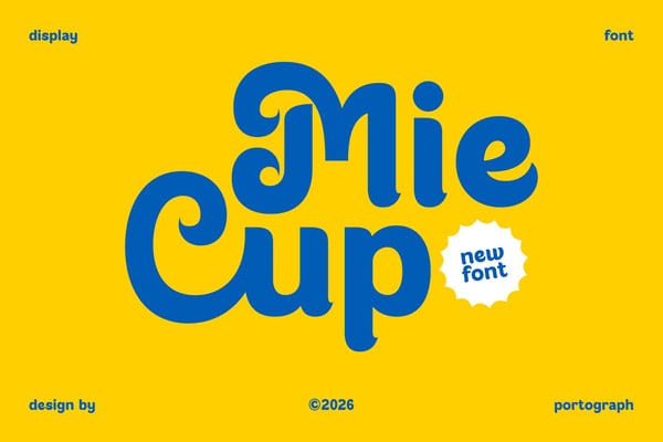 Mie Cup – Food Font