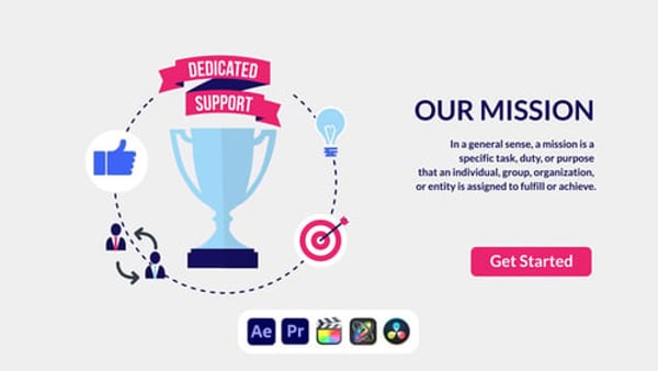 Mission Design Concept - Modern Business Goals Presentation Animation Template