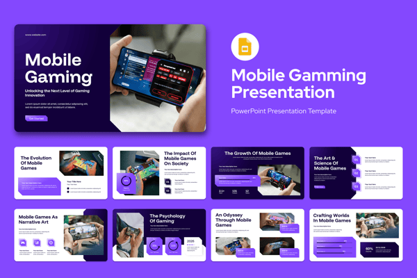 Mobile Gaming Google Slides