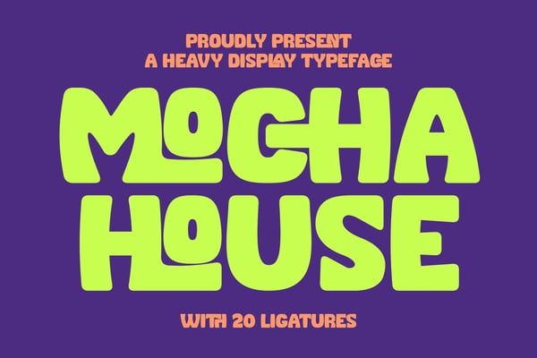 Mocha House - Food Font
