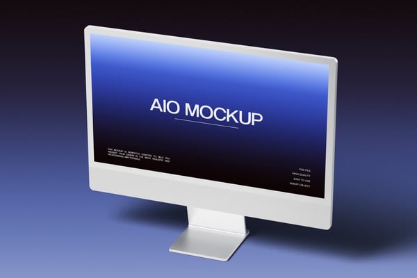 Modern All-In-One Desktop Mockup