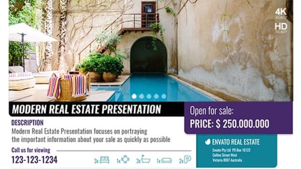 Modern Real Estate Presentation – Minimal Property Listing Promo for After Effects