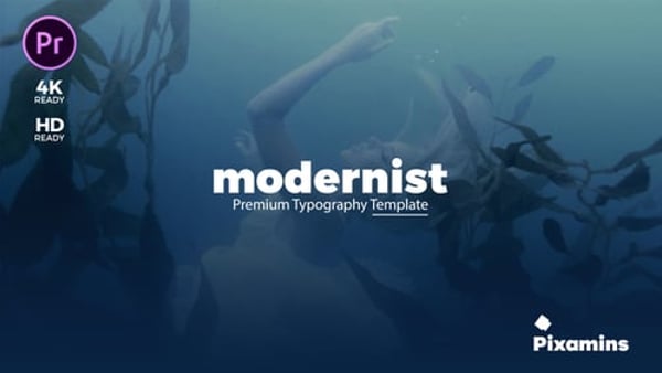 Modernist Kinetic Typography MOGRT – 12 Premium 4K Title Animations