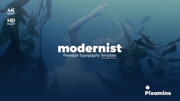 Modernist Typography Animation Template — 12 Premium Typo Titles, 4K & Full HD