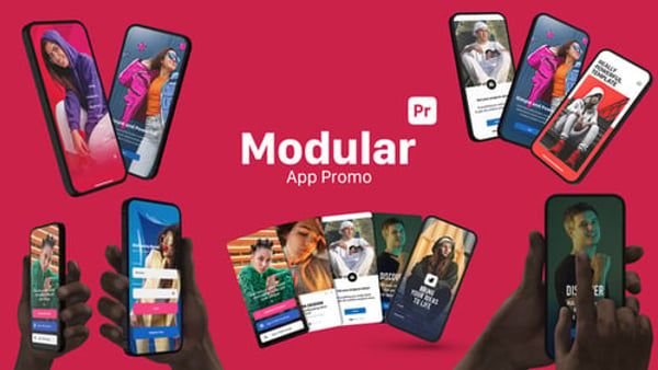 Modular App Promo for Premiere Pro | Smartphone & Tablet Mockups