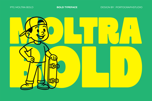 Moltra Bold - Food Font