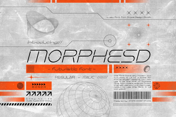 Morphesd - Futuristic Font