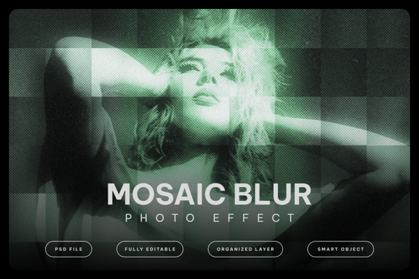 Mosaic Blur Photo Effect