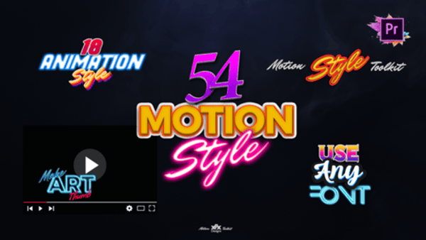 Motion Styles Toolkit | Text Effects & Animations For Premiere Pro Mogrt