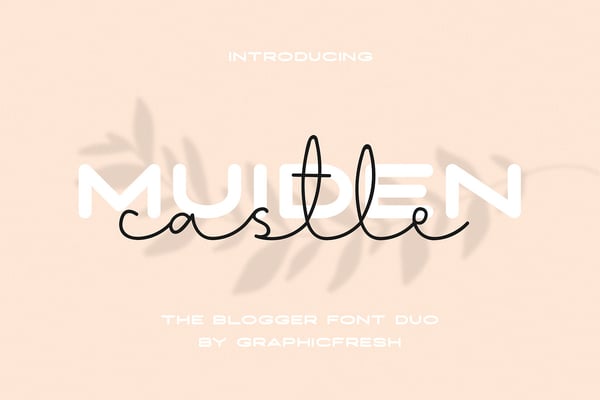 Muiden Castle - The Blogger Font Duo