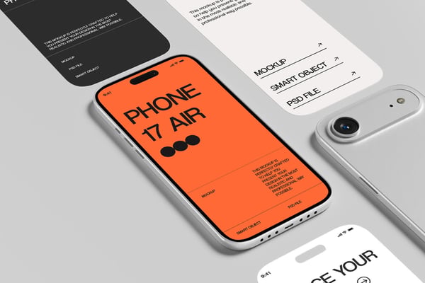 Multi-Device Mockup With Floating Screens