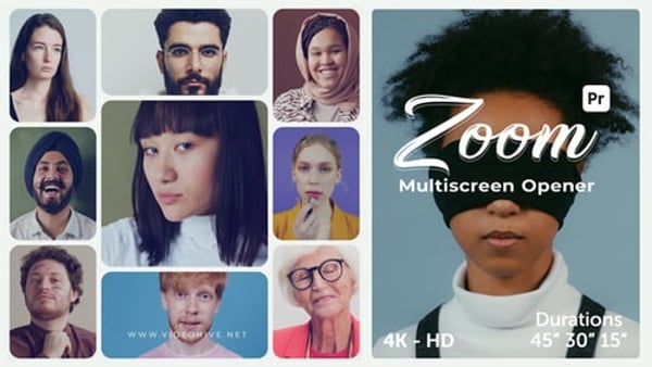 Multi-Screen Transitions for Premiere Pro – Fast Rhythmic MOGRT Pack