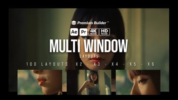 Multi Window Layouts - Dynamic Split Screen Video Layout Animation Template