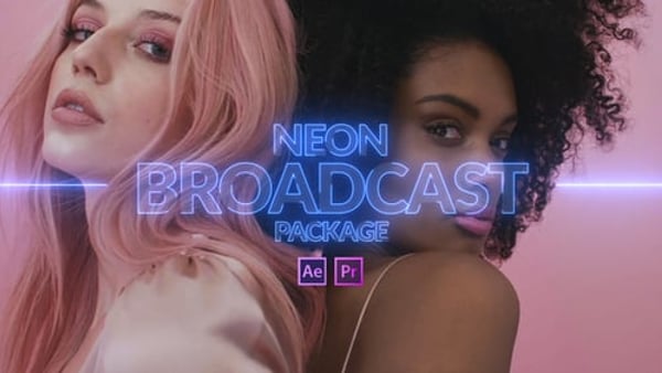 Neon Broadcast Package - Neon TV Motion Graphics Package