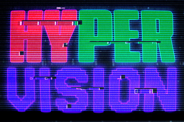 Neon Glitch Text Effect