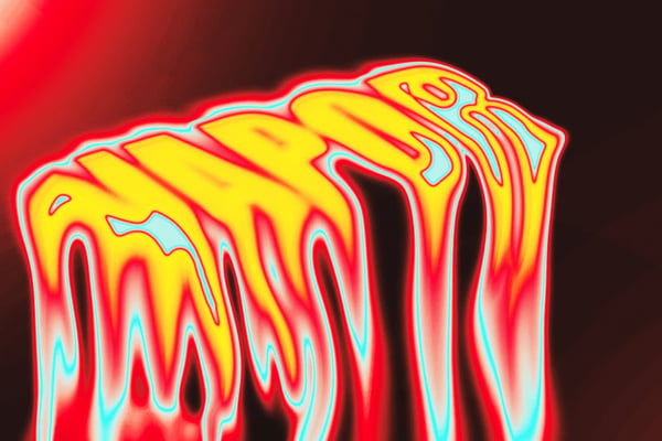 Neon Melt Text Effect