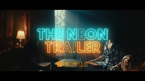 Neon Trailer Titles for Premiere Pro – Glowing Cinematic Text Animations for Modern Videos