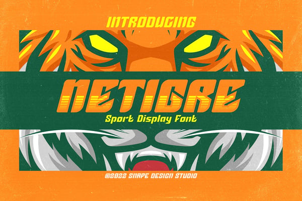 Netigre - Sport Font