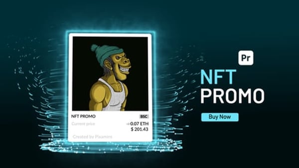 NFT Promo for Premiere Pro – 10 Crypto Art & Digital Collection Scenes