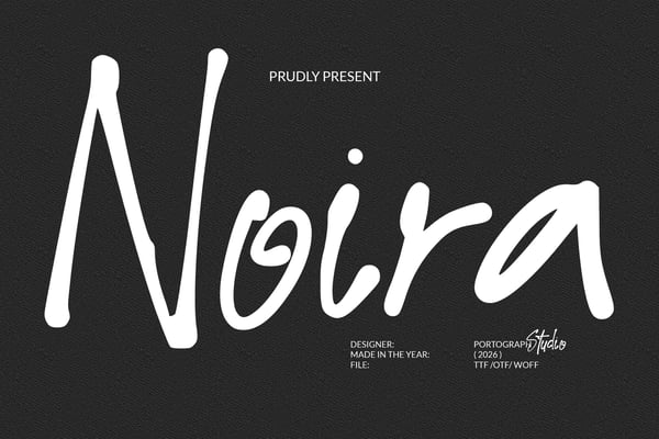 Noira - Handwritten Brush Font