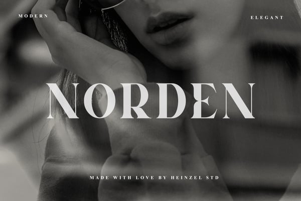 Norden Modern All Caps Serif Font