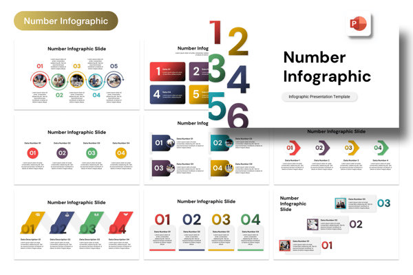Number Infographic Template