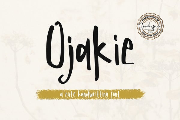 Ojakie - Cute Display Font