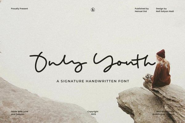 Only Youth Signature Handwritten Font