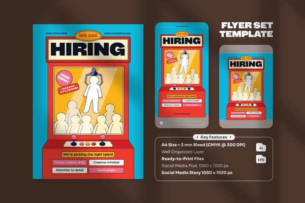 Open Hiring - Flyer Set