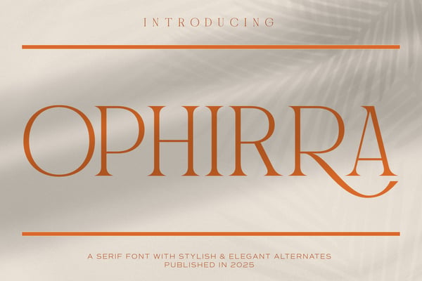 Ophirra – Elegant Serif Font